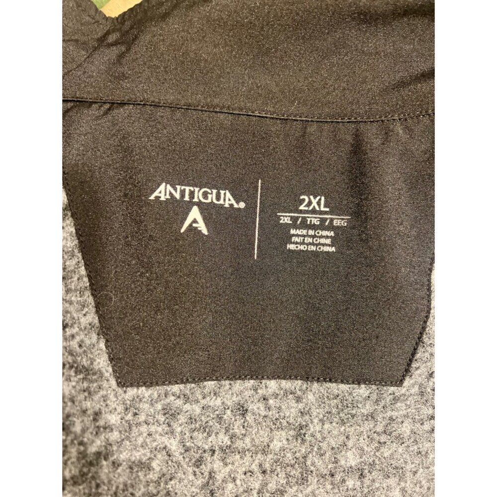 MLS Charlotte FC Soccer Antigua Heathered Black Full Zip Closure Jacket Sz 2X - Picture 8 of 9